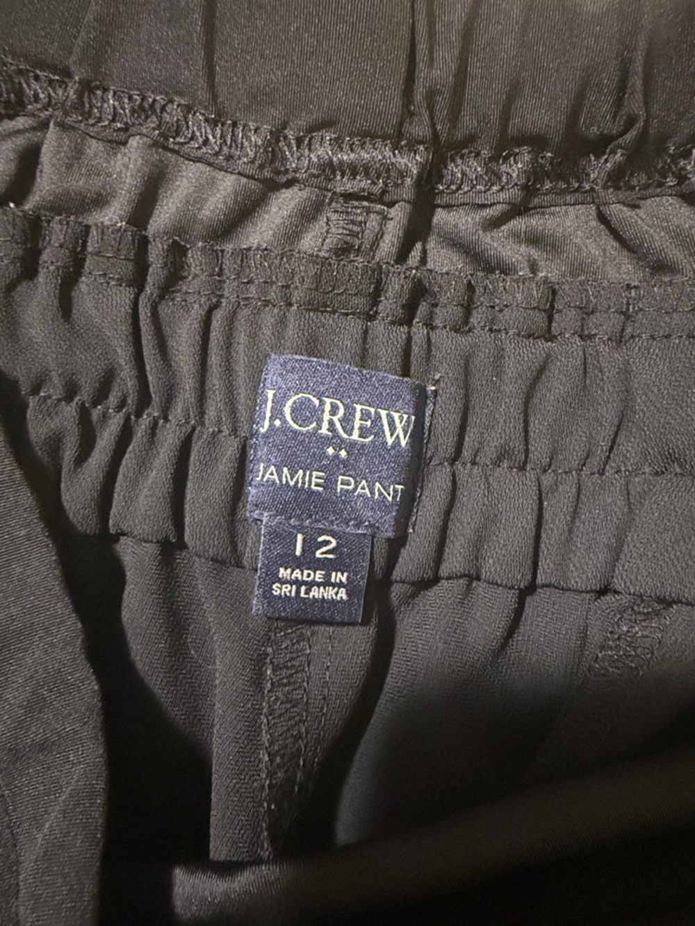 J. Crew Maternity Jamie Pant — Black